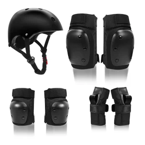 OEM Logo 7-Piece Comfortable and Safe Cycling Sports Protective Gear Set with Knee Pads and Elbow Use