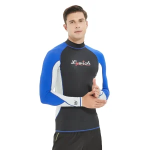 OEM Long Sleeve Surfing Rash Guards Custom Logo Spandex Rash Guard Anti-UV Spandex Material for Men