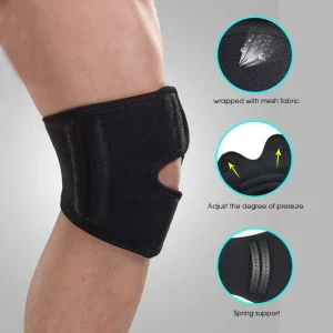 OEM ODM Soft Breathable Single Knee Protective Gear Flexible Sports Equipment for Volleyball Yoga Running Cycling