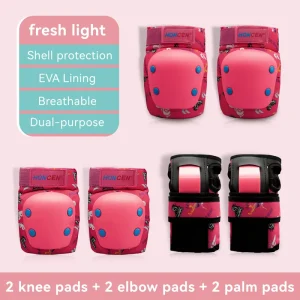 OEM Professional Spring Speed Skating Protective Gear PP+EVA Material Adjustable Pads Growing Kids Wrist Guards Elbow Pads Knee