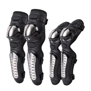OEM Stainless Steel Motorcycle Knee Elbow Pads 4 Season Off Road Motorbike Protective Gear Motocross Knee Brace