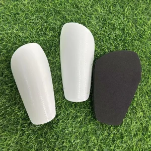 OEM Sublimation Heat Transfer Printing Pattern Plastic White Blank Soccer Shin Guard Football Game Shinguard Leg Calf Protector