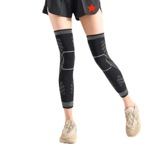 OUTING Anti Slip Lengthen Knee Pad Long Leg Sleeve Bandage Compression Knee Brace Running Sports Warmth Elastic Knee Protector
