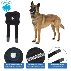 OUTING Custom Orthopedic Dog Leg Brace for ACL Pet Knee Support Pet Protector Leg Brace Reduces Joint Pain Knee Brace for Dog