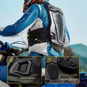 Off Road Motorcycle Quick Release Chest Protector Anti Impact Breathable Lightweight Nylon Armor Vest Riding Gear All Seasons