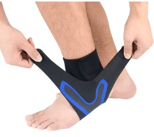 Ollas Nylon Sports Compression Ankle Sleeve Ankle Support Ankle Brace for Men Women