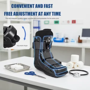 Orthopedic Pneumatic Ankle Walker Boot Adjustable Cam Air Exercise Rehabilitation Equipment for Foot Rehabilitation