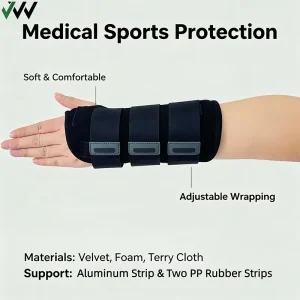 Orthopedic Wrist Brace Adjustable Post Operative Fixation Fracture Rehabilitation Metacarpal Bone Support Arthritis Support