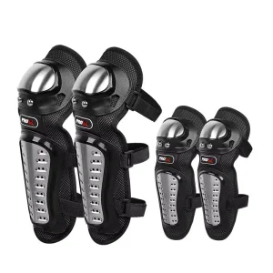 Outdoor Fitness Armor Sport Protective Gear Wrist Guard and Knee Pads for Kids and Adults for Cycling Sports