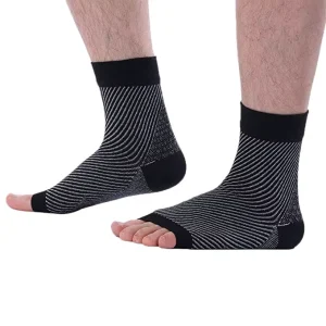Outdoor Fitness Sports Protection Open Toe Anti slip Breathable Professional Ankle Support Sports Socks Compression Socks