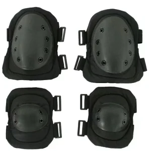 Outdoor Knee & Elbow Protective Pads Set for CS Paintball Game Cycling Safety Skateboarding Gear Knee Protection Guard Pads