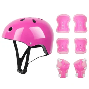 Outdoor Skateboard Safety Kids Helmet With Elbow Knee Pads for Toddler Child Bike Cycling Skating Scooter Helmet