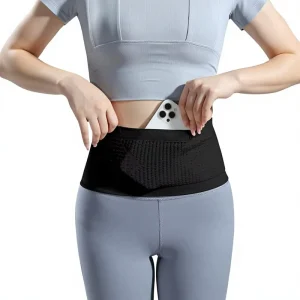 Outdoor Soft Daily Yoga Adjustable Lumbar Back Brace Support Belt with Bag