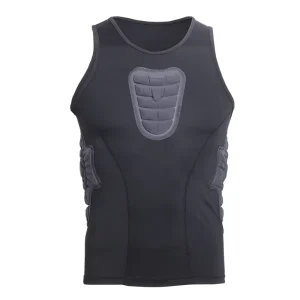 Outdoor Sports Compression Vest Basketball Protective Tank Top Custom Padded