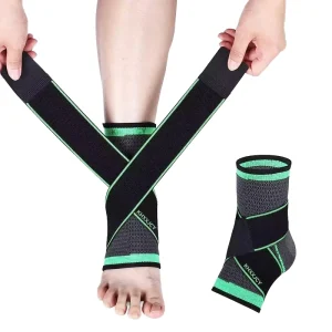 Outdoor Sports Double Pressure Elastic Bandage AH 07 Compression Ankle Brace for Basketball Running Optimal Support