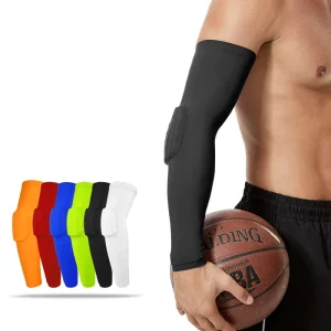 Outdoor Sports Elbow Protector EVA Padding Anti-Collission Arm Sleeves Breathable Arm Elbow Guard for Football Basketball