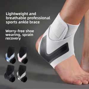 Outdoor Sports Fitness Ankle Brace for Adults Running Cycling Preventing Sprains Strains Compression Stretchy Breathable