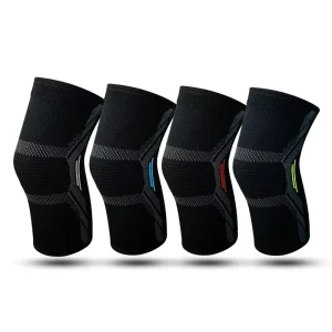 Outdoor Sports Neoprene Knee Pads Knitted Nylon Compression Protective Gear for Cycling Basketball Fitness Mountaineering