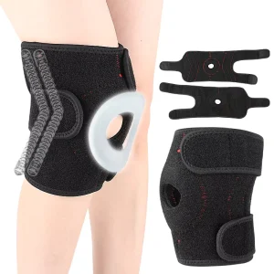 Outdoor Sports V-shaped Spring Knee Pads Basketball Cycling Mountaineering Running Fitness Protectors Support for Closure