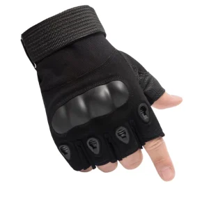 Outdoor Summer Half Finger Breathable Tactical Gloves Hook Loop Closure for Motorcycle Riding Protection Cycling Mountaineering