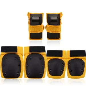 Outdoor and Indoor Sports Safety Gear for Roller Skate, Skateboard, Cycling, Anti-Slip Flexible Protective Gear
