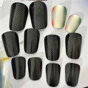 PBT Football Shin Guards for Adults Children Thin Training Carbon Fiber PU EVA Lining Multi Sport Protective Shin Pads