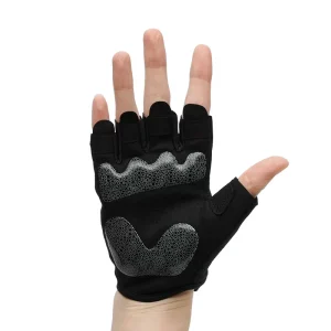 PU Material Fitness Gloves for Weightlifting Cycling & Sports Breathable Half Finger Hand Protection Gloves