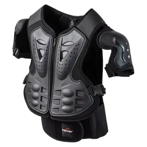 PVC Motorcycle Racing Suit Motocross Protective Gear Soft Lightweight Body Protector Armor Vest Back Support