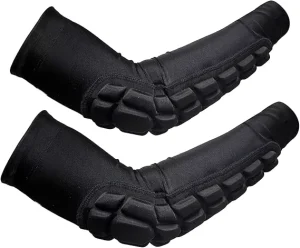Padded Elbow Forearm Sleeves Compression Arm Protective Sleeve Basketball Shooting Protective Pad