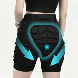 Padded Shorts and Kneepads 3D Protection Hip Butt Protective Shorts Anti Impact Pants for Snowboarding Skate Skiing Cycling