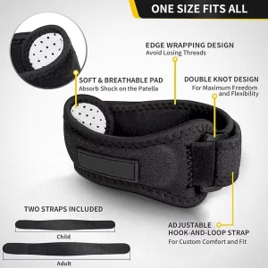 Patella Strap Running Fitness Unisex Sports Knee Joint Meniscus Protector Breathable Comprehensive Protection Knee Support
