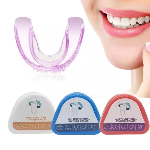 Permanent Make up Lip Tattooing Assist Soft pink Teeth Gap Band Night Sleepobrace Baces Dental Trainer Mouth Guard