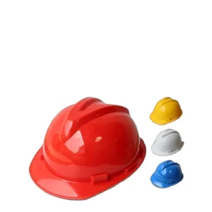 Personal Protective Equipment Safety Helmet PE Material Lightweight 4 Suspension Points for Construction Industrial Work