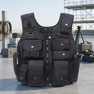 Personal Protective Outdoor Tactical Vest Black Body Armor Plate Not Included One Size Fits All