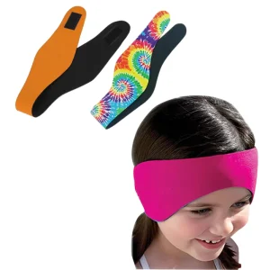 Personalized Sublimation Printed Adjustable Neoprene Ear Protector Washable Diving Swimming Headband
