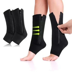 Plantar Fasciitis Socks Compression Zipper up Ankle Sleeve Supports Provides Ankle Foot Heel Arches Support HA01960