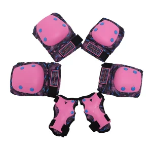 Plastic Kids Cycling Helmet & Protective Gear for Roller Skating and Skateboarding with Hook Loop Fasteners