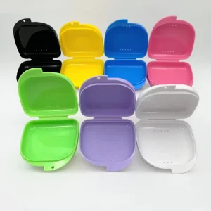 Plastic Retainer Case for Aligner Mouth Guard Tray Multi Purpose Denture Box for Oral Hygiene