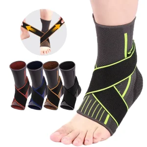 Polyester Ankle Brace for Boxing Fitness Running Walking Winter Ligament Compression Support for Soccer Safety Breathable Unisex