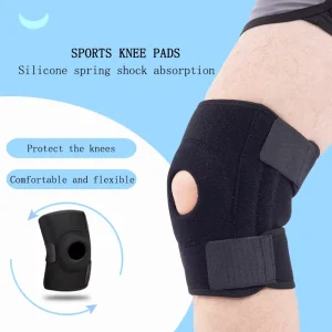 Polyester Knee Guard Elasticity Knee Brace Breathable Knee Protector for Daily Life and Exercise