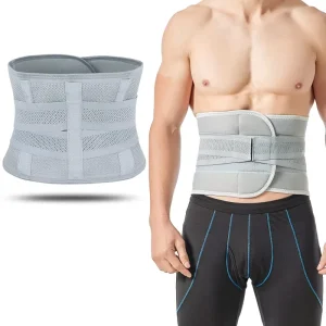 Polyester Lower Back Support Belt Comfortable Breathable Back Brace Lumbar Support