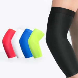 Polyester Sports Elbow Pads Breathable Compression Arm Sleeves for Basketball Protective Gear Abrasion Resistant