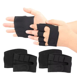 Polyester Sports Wrist Guards Half Finger Gloves Wrist Support Weightlifting Barbell Fitness Deadlift Training Non Slip