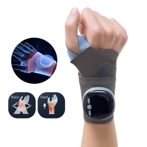 Portable EMS Wrist Guard Infrared Heat and Vibration Therapy for Improved Hand Mobility