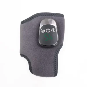 Portable USB Rechargeable Electric Ankle Wrap Massage Belt Wireless Vibration Heating Ankle Massager for Pain Relief