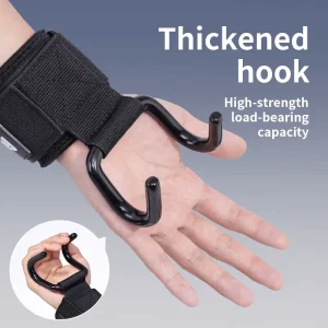 Power assisted Hook for Weightlifting Squats Horizontal Bar Gym Wrist Guards Weight Lifting Hooks