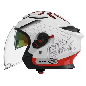 Predator New Open Face Motorcycle Helmet ABS Material Dual Visors Adjustable Inner Lens Lightweight Safe All Seasons