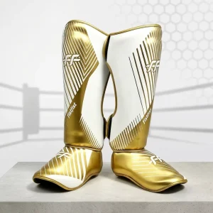 Premium Microfiber Leather Shin Guards Custom Logo Muay Thai Kick Boxing MMA Leg Pad Martial Arts Training Protective Shin Guard