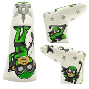 Premium PU Leather Golf Club Head Covers Waterproof Driver Fairway Wood Hybrid Iron Protector Custom Logo