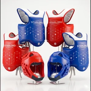 Taekwondo Electronic PSS System with Sensor Foot Guard Chest Guard Socks Body Protector Headgear for Accurate Scoring